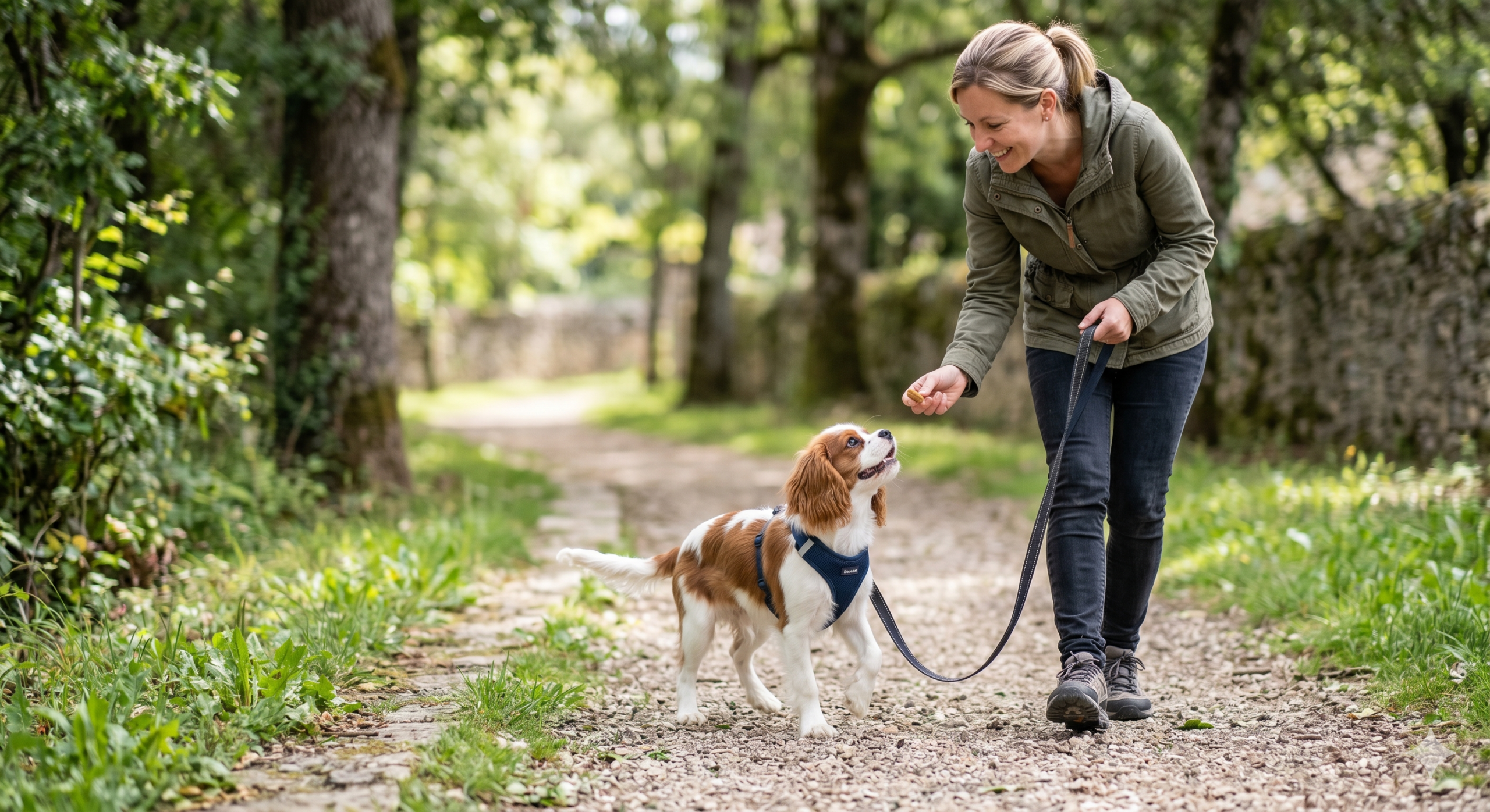 Lire la suite à propos de l’article Éleveur de Cavalier King Charles : mon guide pour réussir la marche en laisse